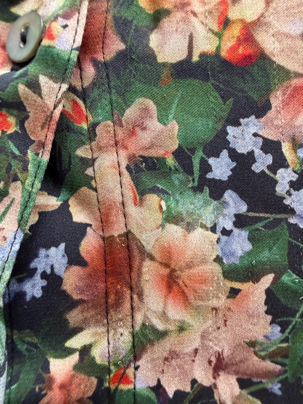 Vince Wild Primrose Silk Blend Stretch Blouse Size 1X - Picture 9 of 13